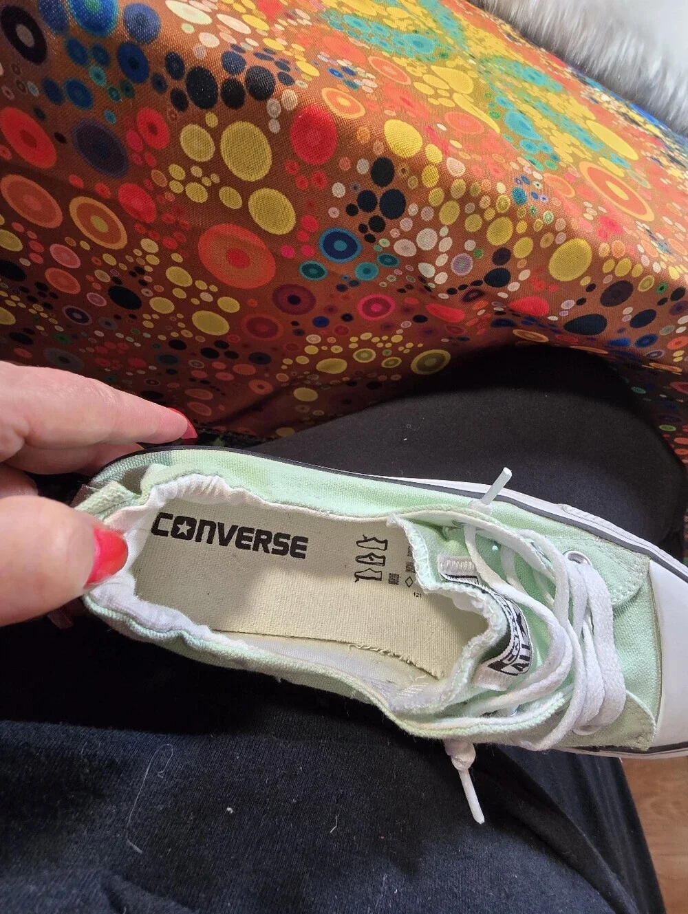 Converse All Star Women's Low Top Sneakers in Sage Green and White